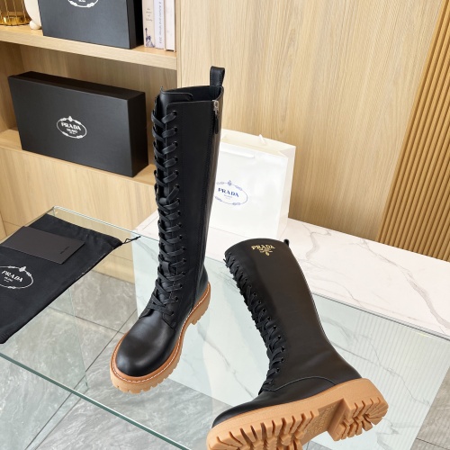 Replica Prada Boots For Women #1258584 $140.00 USD for Wholesale