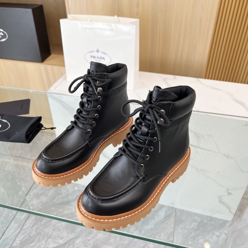 Wholesale Prada Boots For Women #1258585 $115.00 USD, Wholesale Quality Replica Prada Boots