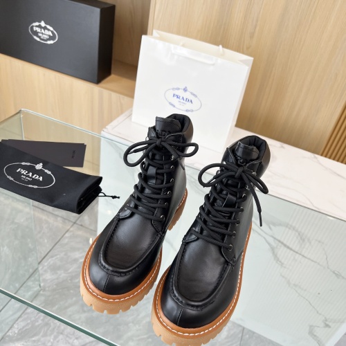 Replica Prada Boots For Women #1258585 $115.00 USD for Wholesale