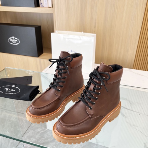 Wholesale Prada Boots For Women #1258587 $115.00 USD, Wholesale Quality Replica Prada Boots