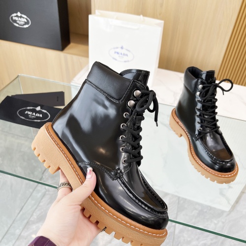 Replica Prada Boots For Women #1258588 $115.00 USD for Wholesale