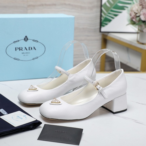 Wholesale Prada High-heeled Shoes For Women #1258589 $108.00 USD, Wholesale Quality Replica Prada High-heeled Shoes