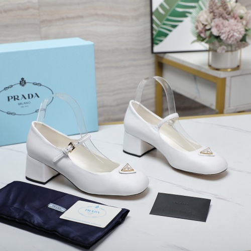 Replica Prada High-heeled Shoes For Women #1258589 $108.00 USD for Wholesale