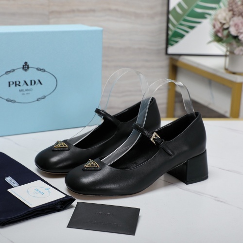 Wholesale Prada High-heeled Shoes For Women #1258591 $108.00 USD, Wholesale Quality Replica Prada High-heeled Shoes