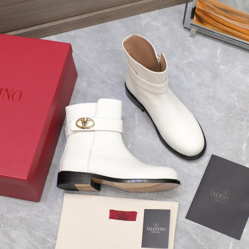 Replica Valentino Boots For Women #1258594 $130.00 USD for Wholesale