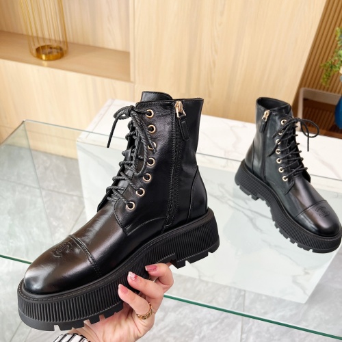 Replica Chanel Boots For Women #1258600 $105.00 USD for Wholesale