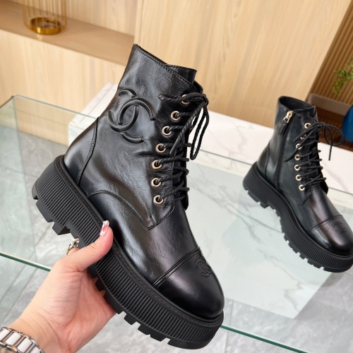 Replica Chanel Boots For Women #1258600 $105.00 USD for Wholesale