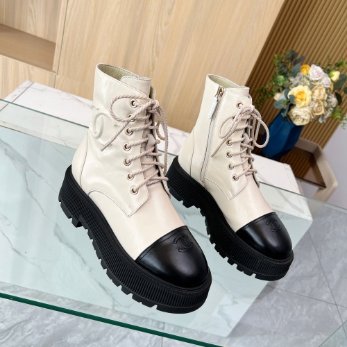 Wholesale Chanel Boots For Women #1258608 $105.00 USD, Wholesale Quality Replica Chanel Boots