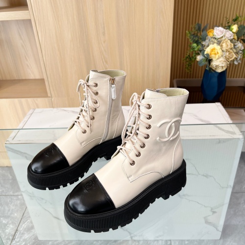 Replica Chanel Boots For Women #1258608 $105.00 USD for Wholesale