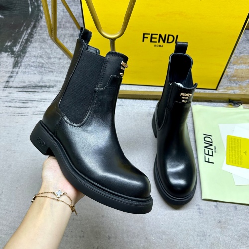 Wholesale Fendi Fashion Boots For Women #1258641 $108.00 USD, Wholesale Quality Replica Fendi Fashion Boots