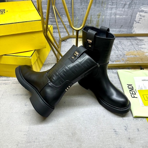 Replica Fendi Fashion Boots For Women #1258642 $122.00 USD for Wholesale