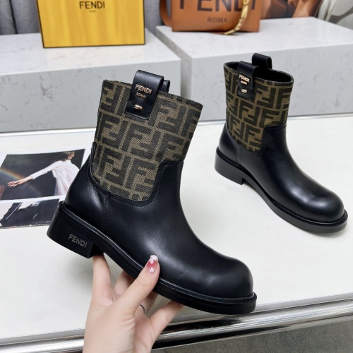 Wholesale Fendi Fashion Boots For Women #1258644 $102.00 USD, Wholesale Quality Replica Fendi Fashion Boots