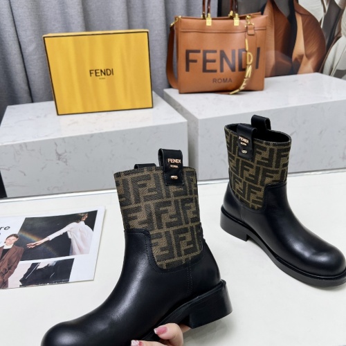 Replica Fendi Fashion Boots For Women #1258644 $102.00 USD for Wholesale