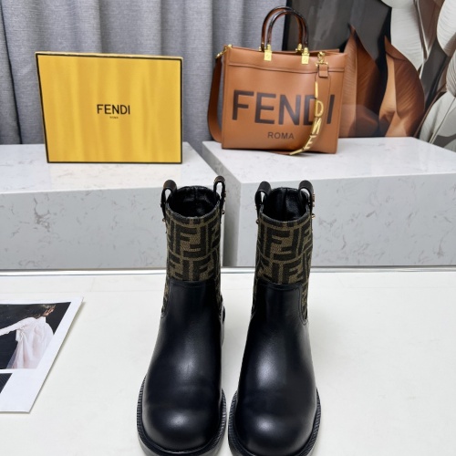 Replica Fendi Fashion Boots For Women #1258644 $102.00 USD for Wholesale