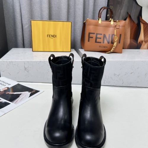 Replica Fendi Fashion Boots For Women #1258645 $102.00 USD for Wholesale