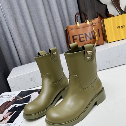 Replica Fendi Fashion Boots For Women #1258646 $112.00 USD for Wholesale