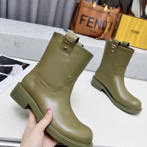 Replica Fendi Fashion Boots For Women #1258646 $112.00 USD for Wholesale