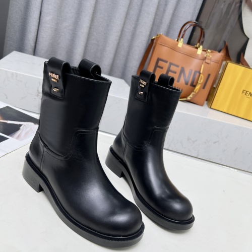 Wholesale Fendi Fashion Boots For Women #1258647 $112.00 USD, Wholesale Quality Replica Fendi Fashion Boots