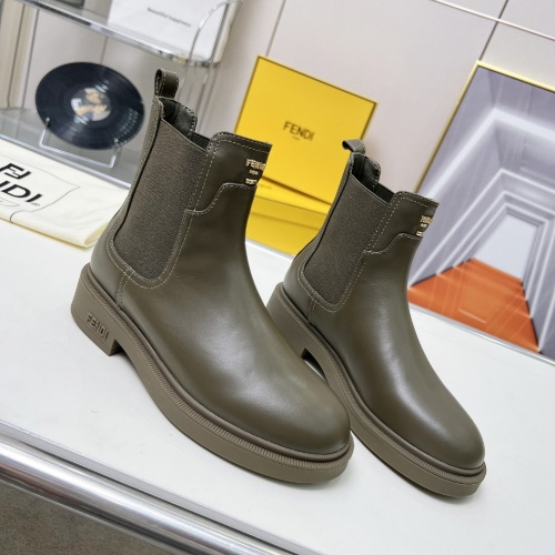 Wholesale Fendi Fashion Boots For Women #1258648 $115.00 USD, Wholesale Quality Replica Fendi Fashion Boots