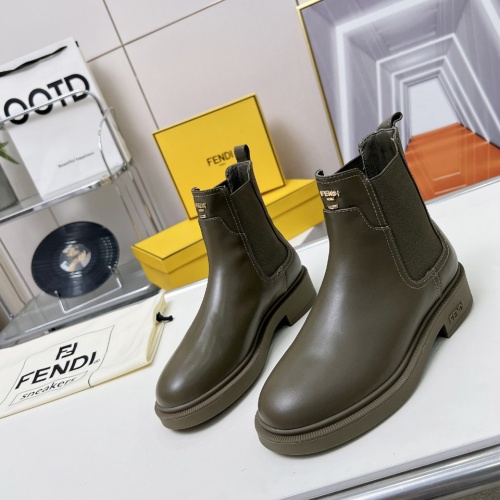 Replica Fendi Fashion Boots For Women #1258648 $115.00 USD for Wholesale