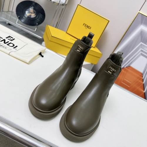 Replica Fendi Fashion Boots For Women #1258648 $115.00 USD for Wholesale