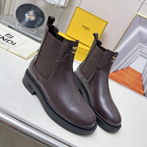 Wholesale Fendi Fashion Boots For Women #1258649 $115.00 USD, Wholesale Quality Replica Fendi Fashion Boots