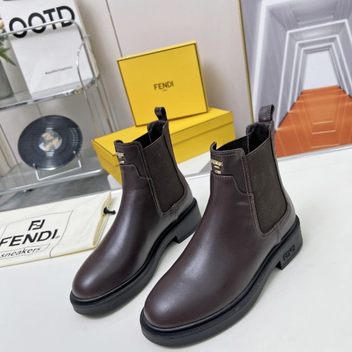 Replica Fendi Fashion Boots For Women #1258649 $115.00 USD for Wholesale