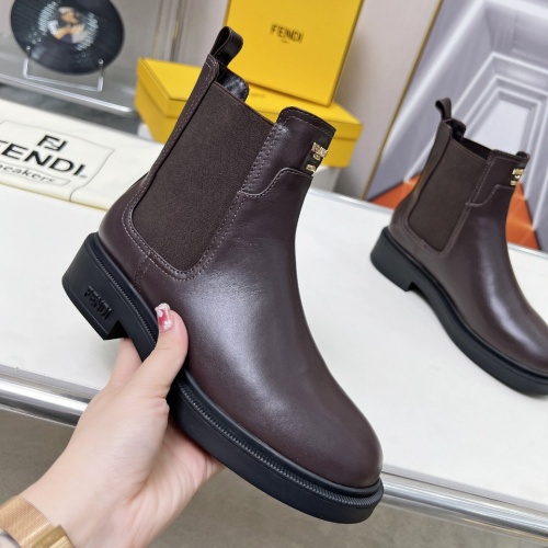 Replica Fendi Fashion Boots For Women #1258649 $115.00 USD for Wholesale