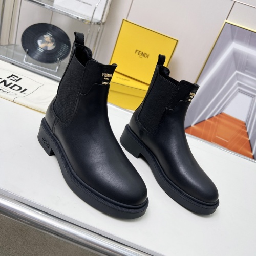 Wholesale Fendi Fashion Boots For Women #1258650 $115.00 USD, Wholesale Quality Replica Fendi Fashion Boots