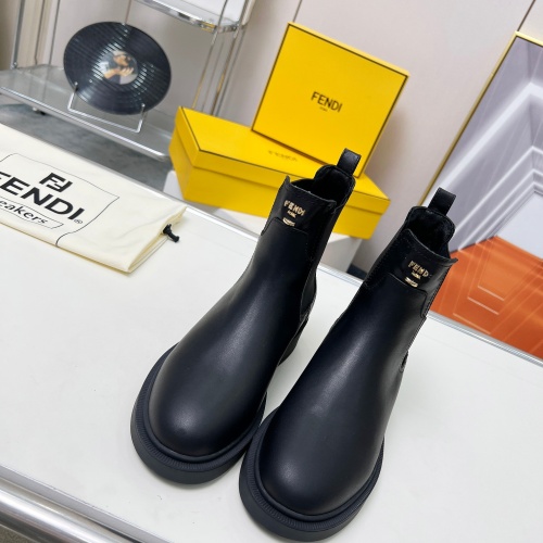 Replica Fendi Fashion Boots For Women #1258650 $115.00 USD for Wholesale