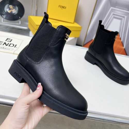 Replica Fendi Fashion Boots For Women #1258650 $115.00 USD for Wholesale