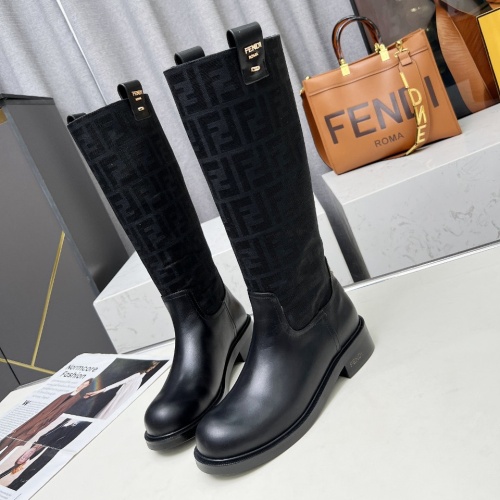 Wholesale Fendi Fashion Boots For Women #1258655 $130.00 USD, Wholesale Quality Replica Fendi Fashion Boots