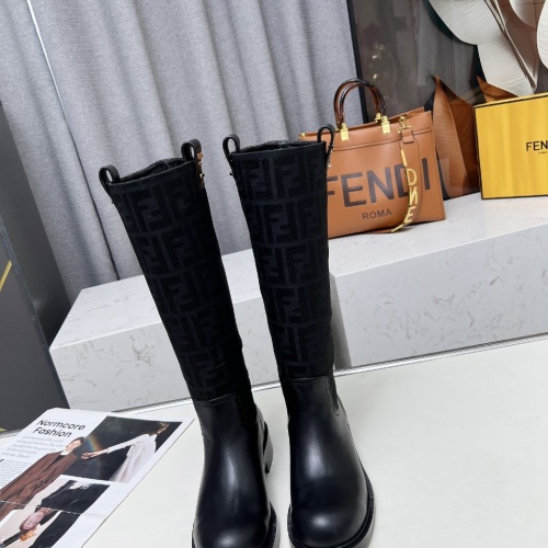 Replica Fendi Fashion Boots For Women #1258655 $130.00 USD for Wholesale