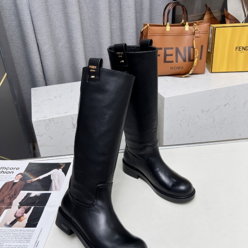 Replica Fendi Fashion Boots For Women #1258657 $150.00 USD for Wholesale