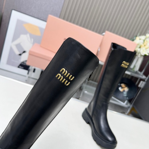 Replica MIU MIU Boots For Women #1258663 $140.00 USD for Wholesale