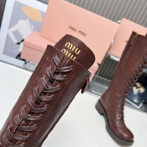 Replica MIU MIU Boots For Women #1258664 $158.00 USD for Wholesale