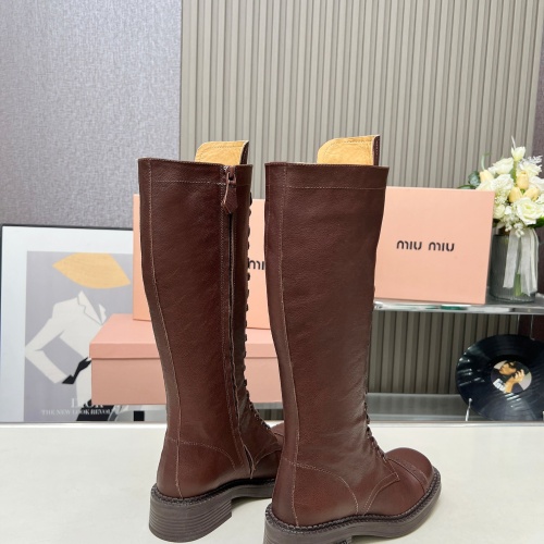 Replica MIU MIU Boots For Women #1258664 $158.00 USD for Wholesale