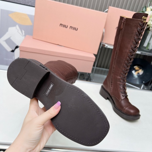 Replica MIU MIU Boots For Women #1258664 $158.00 USD for Wholesale