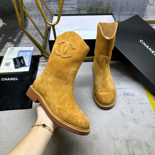 Wholesale Chanel Boots For Women #1258666 $108.00 USD, Wholesale Quality Replica Chanel Boots