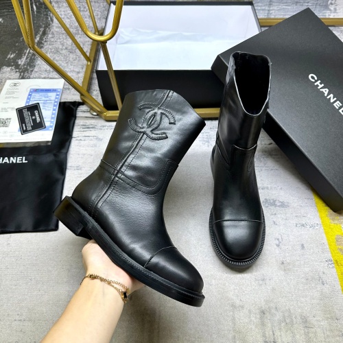 Wholesale Chanel Boots For Women #1258668 $108.00 USD, Wholesale Quality Replica Chanel Boots