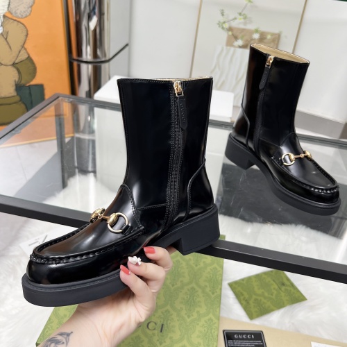 Replica Gucci Boots For Women #1258669 $112.00 USD for Wholesale