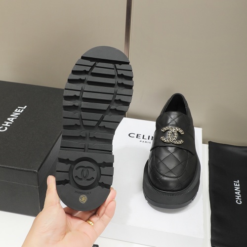 Replica Chanel Leather Shoes For Women #1258670 $105.00 USD for Wholesale