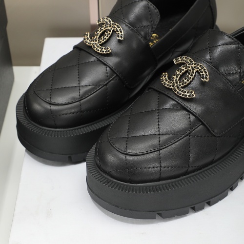 Replica Chanel Leather Shoes For Women #1258670 $105.00 USD for Wholesale