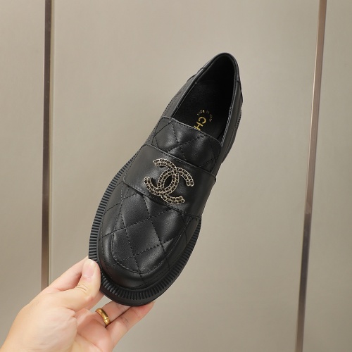 Replica Chanel Leather Shoes For Women #1258670 $105.00 USD for Wholesale