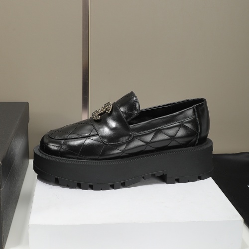 Replica Chanel Leather Shoes For Women #1258671 $105.00 USD for Wholesale