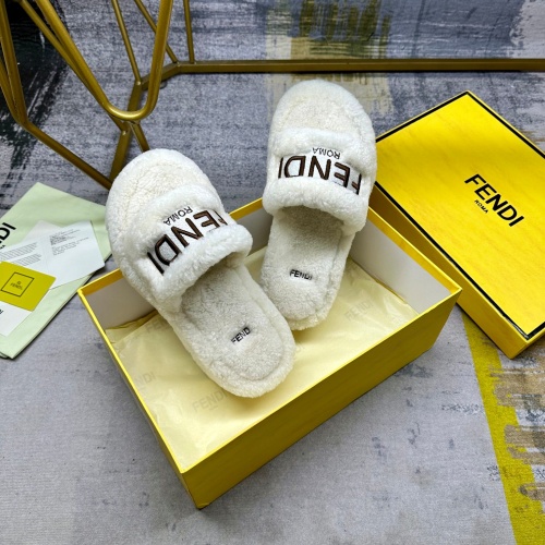 Replica Fendi Slippers For Women #1258672 $102.00 USD for Wholesale