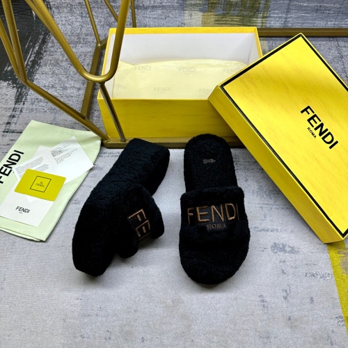 Wholesale Fendi Slippers For Women #1258674 $102.00 USD, Wholesale Quality Replica Fendi Slippers