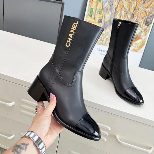 Wholesale Chanel Boots For Women #1258681 $115.00 USD, Wholesale Quality Replica Chanel Boots