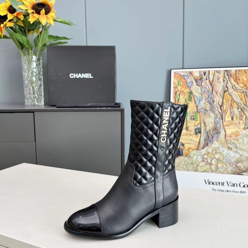 Replica Chanel Boots For Women #1258683 $115.00 USD for Wholesale