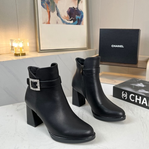 Wholesale Chanel Boots For Women #1258684 $98.00 USD, Wholesale Quality Replica Chanel Boots